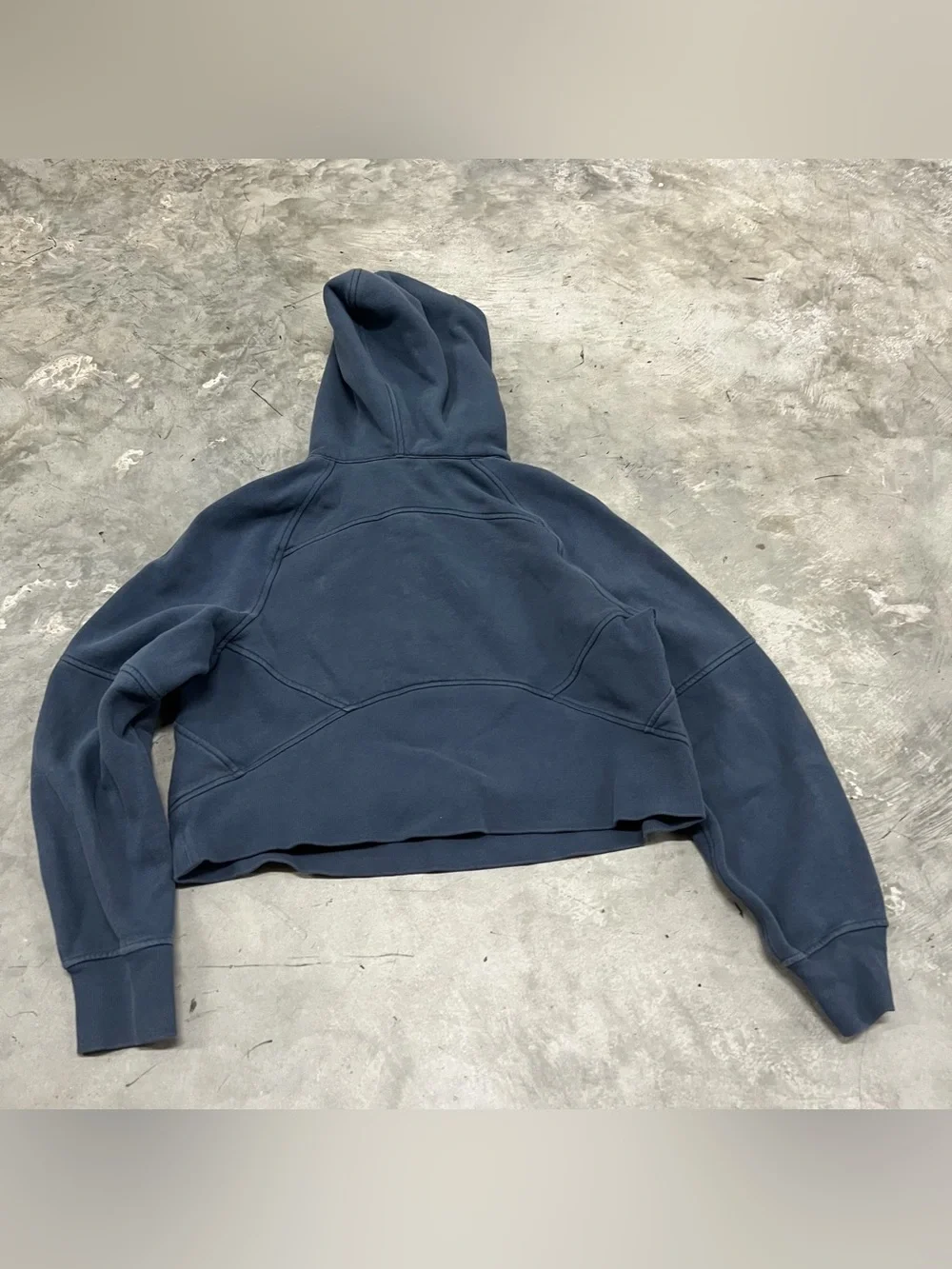 Lululemon Scuba Oversized Half Zip Hoodie Womens XS/S Blue Thumbholes LW3DM4S